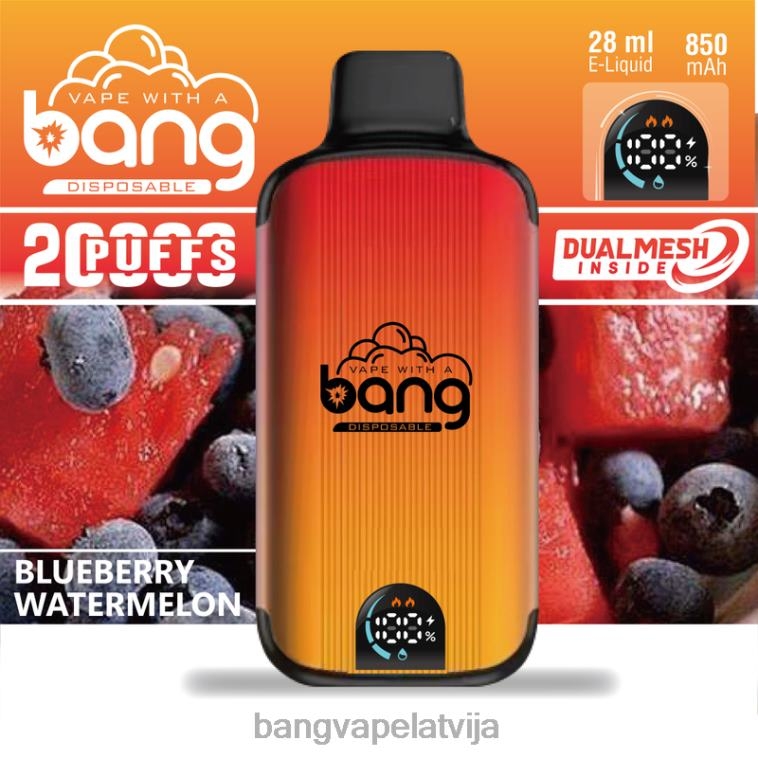 6420L3 Bang Vape Digital Smart Screen 20 000 uzpūtienu vienreizējās lietošanas | Vape Gang Latvija