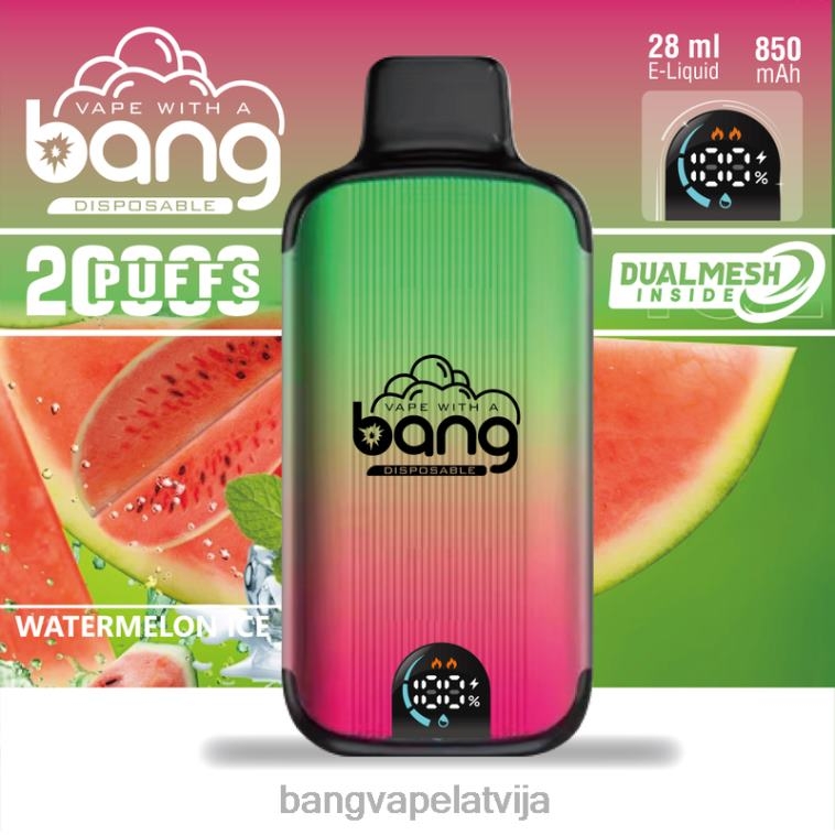 6420L3 Bang Vape Digital Smart Screen 20 000 uzpūtienu vienreizējās lietošanas | Vape Gang Latvija