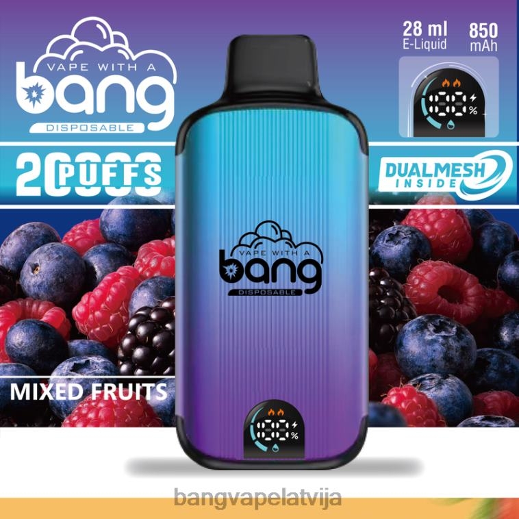 6420L3 Bang Vape Digital Smart Screen 20 000 uzpūtienu vienreizējās lietošanas | Vape Gang Latvija