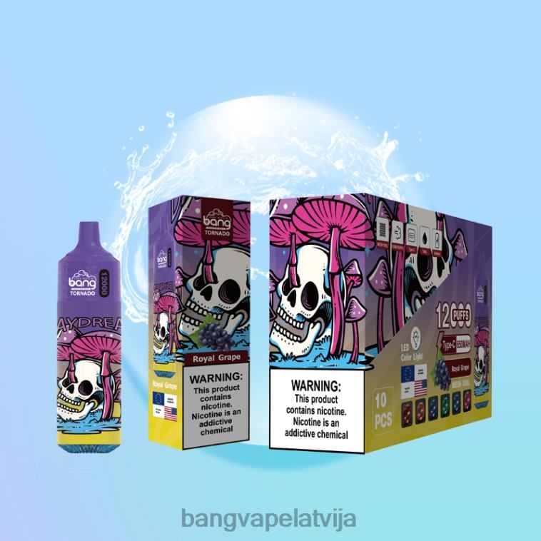 6420L4 Bang Vape Tornado 12000 uzpūtienu ar LED un tīkla spoli vienreizējās lietošanas | Vape Gang Disposables