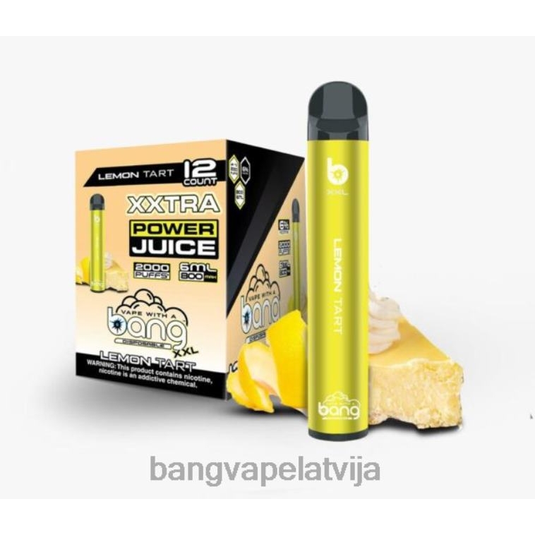 6420L19 Bang Vape XXL 2000 uzpūtienu citronu torte | Bang Box Vape Flavors