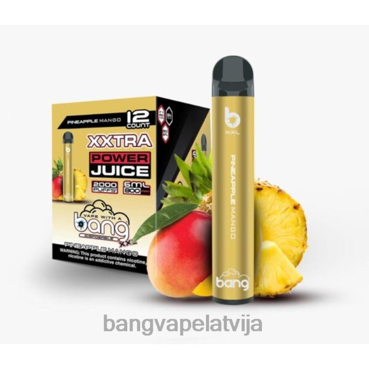 6420L21 Bang Vape XXL 2000 uzpūtienu ananāsu mango | Bang Vape Latvija