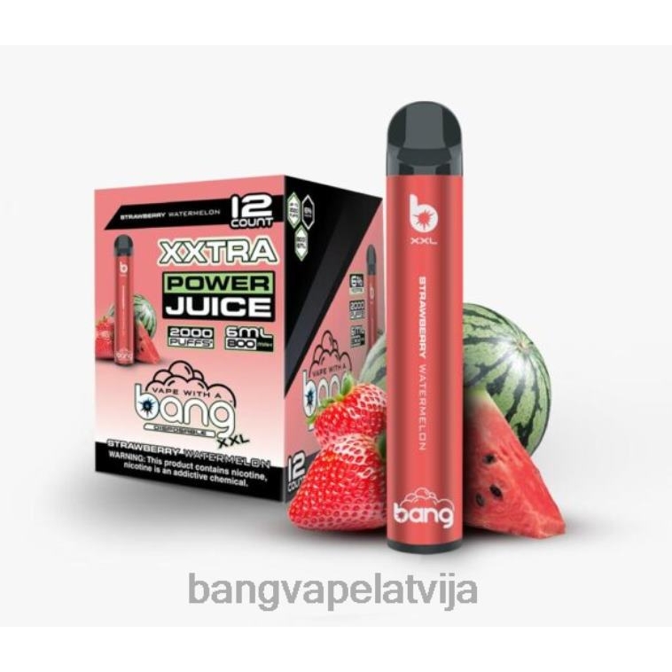 6420L24 Bang Vape XXL 2000 uzpūtienu zemeņu arbūzs | Vape Gang Disposables